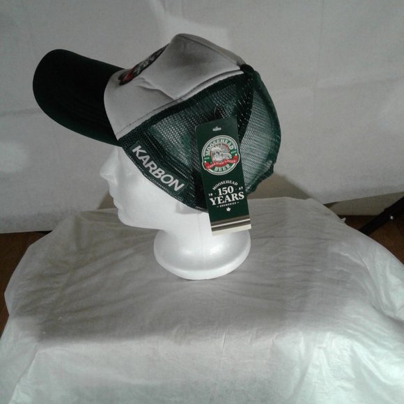 Truckers style meshed adjustable ball cap moosehead beer NWT - Picture 3 of 9